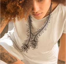 Buy Peacock Necklace Rubber Necklace Statement Jewelry Recycled Jewellery  Lightweight Accessories Valentines Gift Gift for Her Online in India