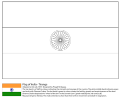 A complete collection of country flags from around the world. Flag Of India Coloring Page Free Printable Coloring Pages Flag Coloring Pages India Flag Flag Template
