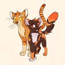 Pumpkinheart Right Female And Creamfur Left Male Best Friends Both Are Kind Loving Understanding Warrior Cats Art Warrior Cat Memes Warrior Cats Fan Art