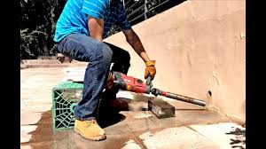 Wide keeps bugs and critters out How To Drill Concrete And Cut Rebar Making Weep Holes Youtube