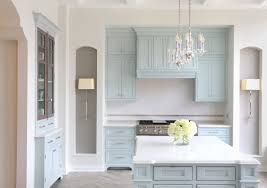 light blue showroom kitchen crystal