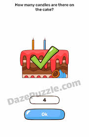 Nah itulah tadi semua kunci jawaban game brain blow (ledakan otak) terlengkap dari level 1 sampai dengan level 181 menggunakan bahasa indonesia. Brain Blow Level 287 How Many Candles Answer Daze Puzzle