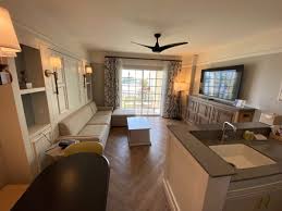 Perhaps the wisest request to make at disney's riviera resort is for a room in the east wing. Photos Video Tour A Remodeled Two Bedroom Villa At Disney S Saratoga Springs Resort In Walt Disney World Wdw News Today