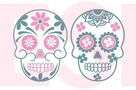 Almost files can be used for commercial. Sugar Skull Design Set 2309 Svgs Design Bundles Sugar Skull Design Skull Design Sugar Skull