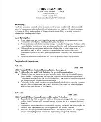 finance executive free resume samples