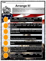 The key is to find questions that you know the students will require to answer quickly but that does not take up a great deal of time. Black History Facts Worksheets Black History Month 2019 Worksheets