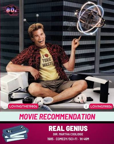Your 80's movie recommendation of the day: Real Genius (1985) 🎥  #Lovingthe80s #80sNostalgia #80smovie #RealGenius