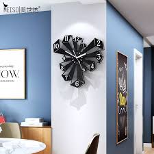 Texture of dreams bloomflowers watercolor canvas print on canvas framed wall art for living room bedroom kitchen office home decor. Meisd Hexagon Wall Clock Creative Modern Design Wall Decor Vintage Watch Living Room Decorative Horloge Retro Free Shipping Wall Clocks Aliexpress