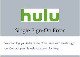 Single Sign On Error Hulu Error Messages