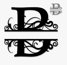 B Split Monogram Sds B Split Monogram Split Monogram B Svg Free Transparent Clipart Clipartkey