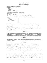 Untuk tau kamu pekerja yang bagaimana (soal kontrak) kita harus mengenali beberapa jenis perjanjian kerjanya. Contoh Surat Kontrak Kerja Docx