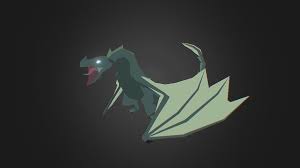 Low Poly Dragon Drake By Pigart 3d Model Low Poly Low Poly Art Low Poly Character
