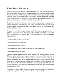 Salah satu hal yang menonjol dari isa itu adalah dimana dia dilahirkan. Doc Kisah Singkat Nabi Isa As Yuni Mumun Academia Edu