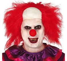 Otra gran idea para halloween, un disfraz de la muerte o parca que resulta macabro con esos ojos iluminados y le dan un toque mucho más terrorífico que los de. Peluca De Payaso Del Miedo