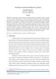 Itu karena yang pertama berasal dari allah swt. Pdf Pendidikan Karakter Berbasis Al Quran