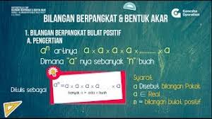Apabila kalian sudah cukup memahami materi ini, coba juga latihan soal materi ini pada link dibawah ini: Matematika 9 Smp Bilangan Berpangkat Dan Bentuk Akar Bagian 1 Youtube