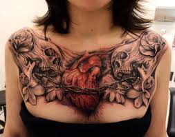 Pin By Writing Rhino On Tats Chest Tattoos For Women Heart Tattoo Designs Best Tattoo Ever