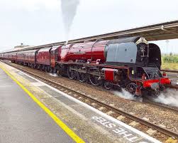 Back Where She Belongs After The Steam Ban On The South West Mainline Is Lifted 6233 Duchess Of Sutherland Raises Steam At The Rail Transport Steam Mainline