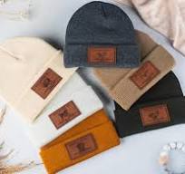 Custom Embroidered Jacquard Knitted Beanie Hat With Pom Pom Knitted Winter  Hats