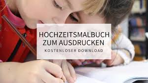 Hochzeitsmalbuch Zum Ausdrucken Kostenloser Download