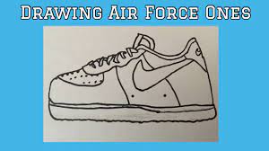 This is a how to draw video of the nike air force 1 low. Drawing Cartoon Nike Air Force One Lows Youtube