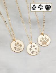 Paw Print Necklace Custom Paw Print Actual Paw Print Etsy Paw Print Necklace Printed Jewelry Pet Loss Jewelry