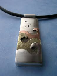 как разговаривать с кем угодно марк роудз полная версия Ocean Wave Necklace Sterling Silver Waves Pendant With Etsy Wave Necklace Silver Mixed Metal Jewelry