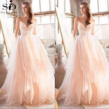 Ihr solltet auf jeden fall bei der kostenaufstellung hochzeit und flitterwochen einplanen. V Hals Einfache Hochzeit Kleider Rosa Ballkleid Spaghetti Tragern Armellose Brautkleider Vestidos De Novia Gelinlik Wedding Dresses Aliexpress