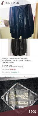Vintage 1960 S Sears Oakbrook Leather Jacket Leather Jacket Jackets Fashion