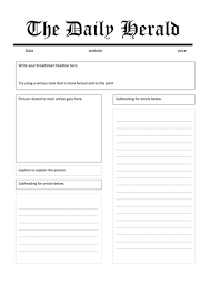 Mar 05, 2018 · this newspaper template google docs is very simple. Tabloid And Broadsheet Newspaper Templates For Student Articles Teaching Resources
