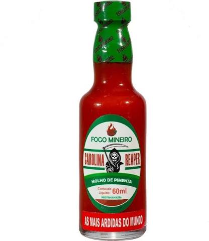 Pimenta Carolina Reaper 60ml Fogo Mineiro — Fogo Mineiro