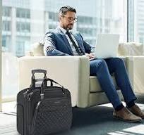 Amazon.com: EMPSIGN Bolsa con ruedas para laptop con ruedas para mujer,  Acolchado, negro, Negocios : Electrónica