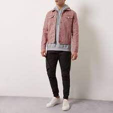 Pink Denim Jacket Jackets Coats Jackets Men Great Mens Fashion Pink Denim Jacket Jackets