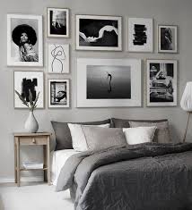 Master bedroom gallery wall ideas. Love Grey Gallery Wall Gallery Wall Bedroom Picture Wall Bedroom Gallery Wall