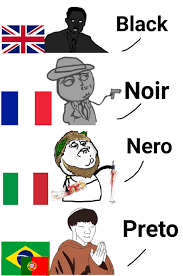 海外の万国反応記 on X: 色んな言語の”黒” t.coI5JiZlo3SP  X