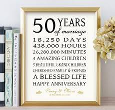 A wedding anniversary is a special day for any couple, but when their fiftieth anniversary is looming it calls for some pomp and splendour. 50th Anniversary Gift For Parents Golden 50 Years Wedding Etsy 50th Anniversary Gifts Anniversary Gifts For Parents 50th Year Wedding Anniversary
