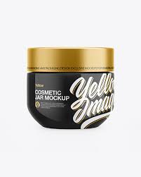 Download Glossy Cosmetic Jar Mockup In Jar Mockups On Yellow Images Object Mockups PSD Mockup Templates