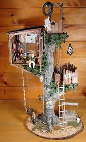 Treehouse 1 12 Scale Miniature Fairy Garden Houses Miniature Fairy Gardens Fairy Garden Designs