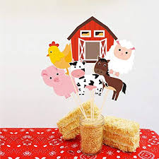 Still, farmhouse style can be interpreted in a number of ways, from a modern to more traditional look. Farm Birthday Party Centerpiece Sticks Diy Farm Animals Table Decorations Barnyard Cutouts For Baby Shower Birthday Decorations Set Of 18 Cutouts Pricepulse