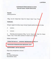Contoh surat rasmi dan tidak rasmi contoh 36 via contoh36.blogspot.com. Penggunaan Frasa Wawasan Kemakmuran Bersama 2030 Dalam Urusan Penyediaan Surat Rasmi Kerajaan Berkuat Kuasa Serta Merta