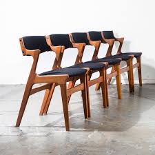 Danish Oak Dining Chairs Reupholstered In Black Knoll Fabric Set Of 6 Danish Dining Chairs Oak Dining Chairs Dining Chairs