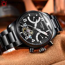 Unser team hat eine riesige auswahl an marken ausführlichst verglichen und wir präsentieren ihnen als leser hier die testergebnisse. Karneval Skeleton Matt Schwarz Stahl Mechanische Herrenuhr Mode Wasserdichte Leuchtende Tourbillion Montre Topbrand Luxus Relogio Relogio Fashion Relogio Frelogio Relogios Aliexpress