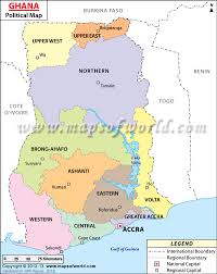 Welcome to google maps ghana locations list, welcome to the place where google maps sightseeing make sense! Political Map Of Ghana Ghana Regions Map