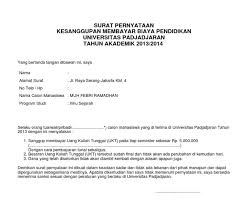 Surat keterangan yang anda buat di kantor kelurahan tentunya memiliki nilai hukum lebih. Contoh Surat Kesanggupan Membayar Ukt Kumpulan Surat Kesanggupan