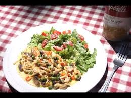 Now back to the chicken tetrazzini! Chicken Tetrazzini Using Campbell S Chicken Noodle Soup From Walmart I Heart Recipes Youtube