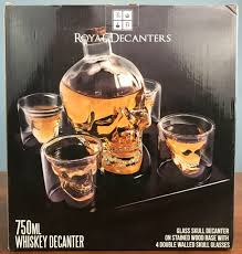 Sure, it's corny—but we can think of a couple friends who would be all over this decanter. Review Skull Whiskey Decanter And Glass Set Kendall Giles Writing Research Exploration