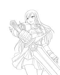 Collection by pixie kenpachi • last updated 5 weeks ago. Fairy Tail Erza Coloring Pages Coloring Home
