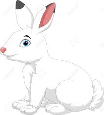 Draw the other leg but only a portion of it because it's on the other side. Cartoon Illustration Of Arctic Hare Isolated On White Background Royalty Free Cliparts Vectors And Stock Illustration Image 88059226