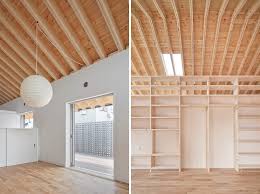 Das ist das neue ebay. House With Exposed Timber Rafters And Bookshelf Columns