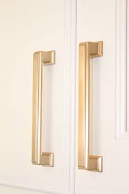 11' new champagne gold drawer pulls. Champagne Gold Pulls Were The Perfect Compliment To The Blue And White Cabinets I Love The Matte Finish So Elegant White Cabinets Blue And White Home Decor